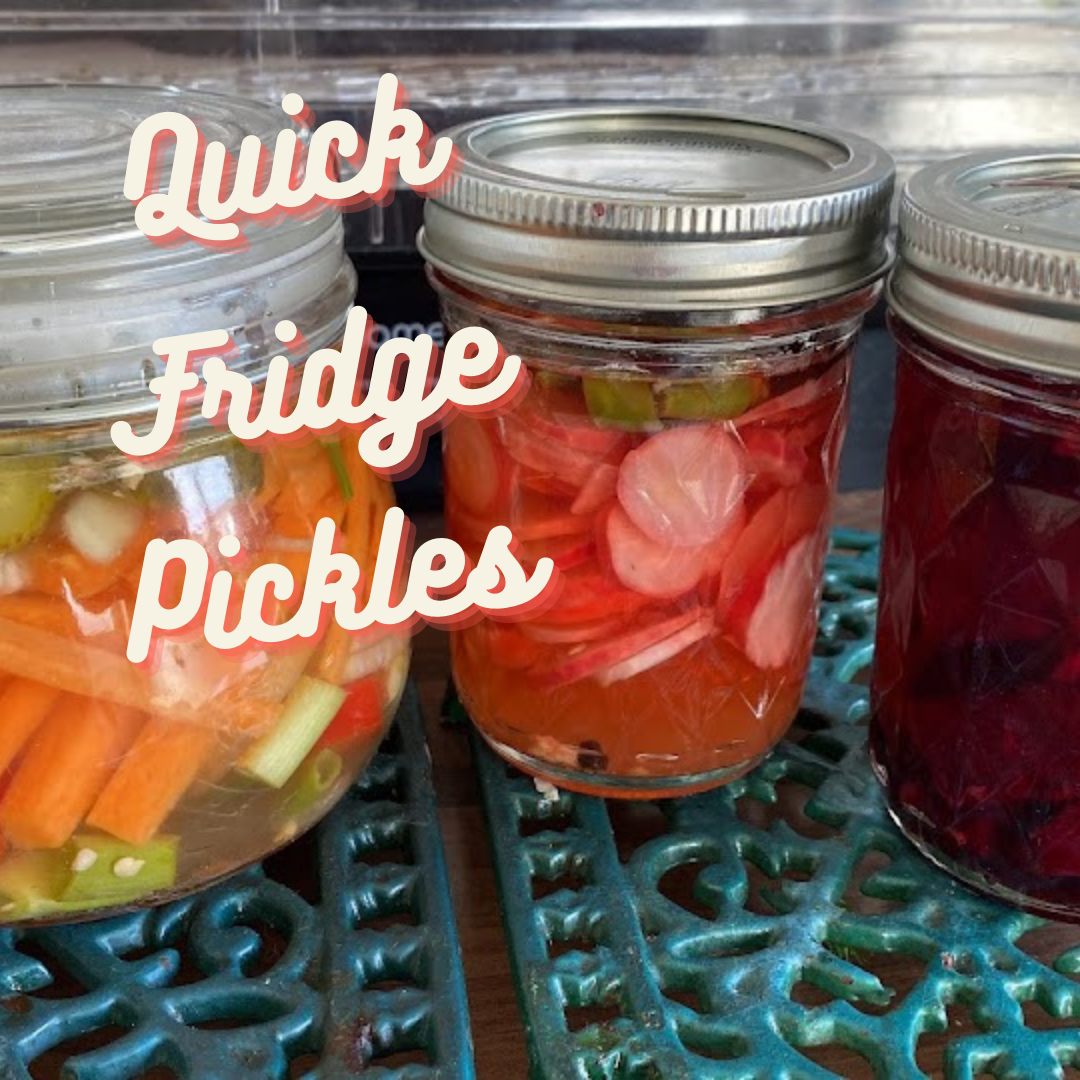 Quick fridge pickles