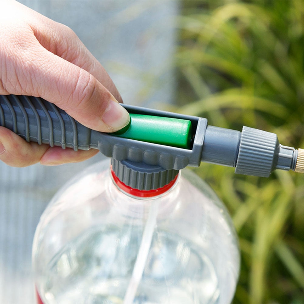 Adjustable high pressure watering system for drinks bottle