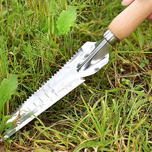 Stainless steel hand weeding tool