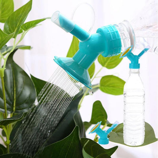 Watering nozzle for plastic bottles