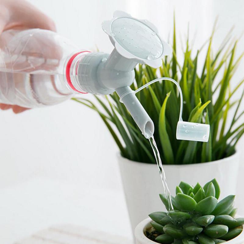 Watering nozzle for plastic bottles